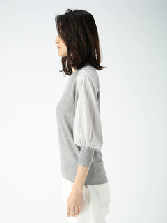 PINORE(ピノーレ) |ミキシングシャインニットプルオーバー