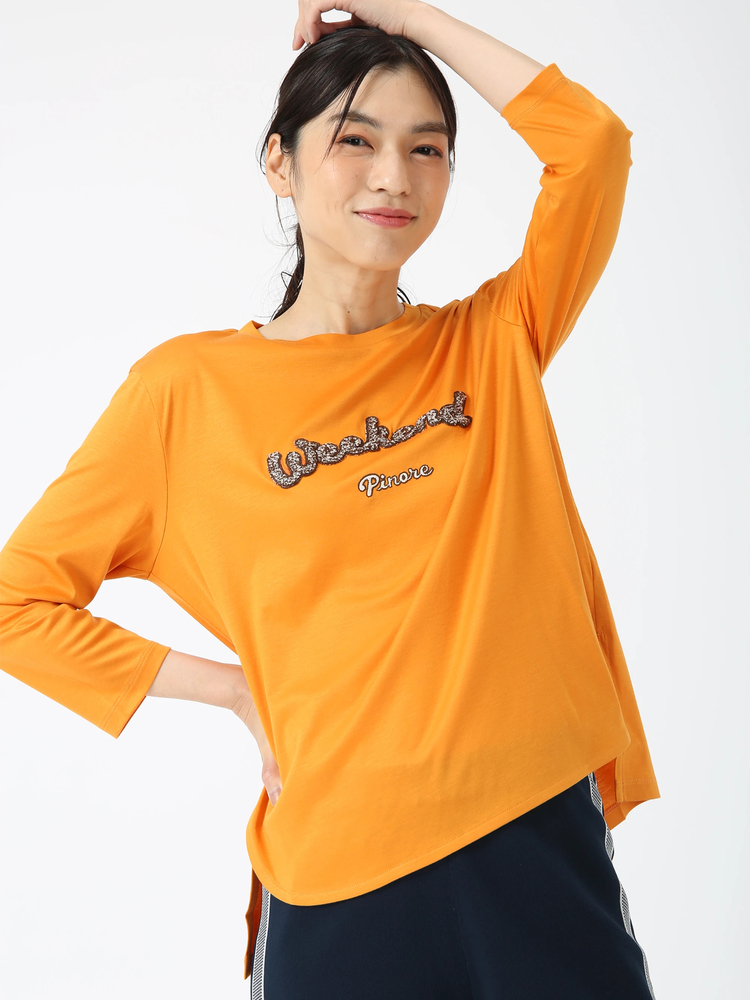 PINORE(ピノーレ) |サガラロゴ ロンT Tシャツ カットソー 日本製 PINORE WEEKEND