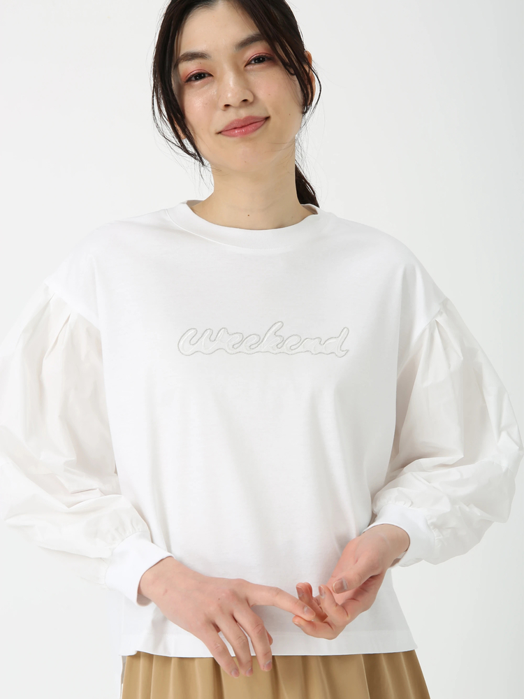 PINORE(ピノーレ) |ミキシング ロゴ カット ロンT Tシャツ PINORE WEEKEND