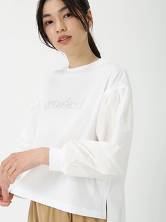 PINORE(ピノーレ) |ミキシング ロゴ カット ロンT Tシャツ PINORE WEEKEND