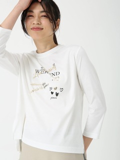 PINORE(ピノーレ) |ロゴカット ロンT Tシャツ PINORE WEEKEND