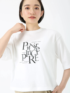 PINORE(ピノーレ) |【日本製】コンパクト ロゴ カットソー Tシャツ プリントT
