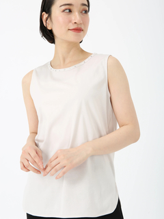 PINORE(ピノーレ) |【日本製】クリスタル カットソー ジレ ノースリーブ インナー