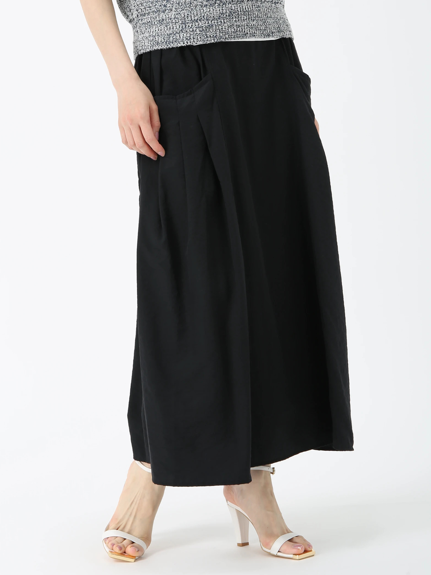SALE 7/31(木)で終了】 ナイロン ワッシャー スカート ｜ PINORE