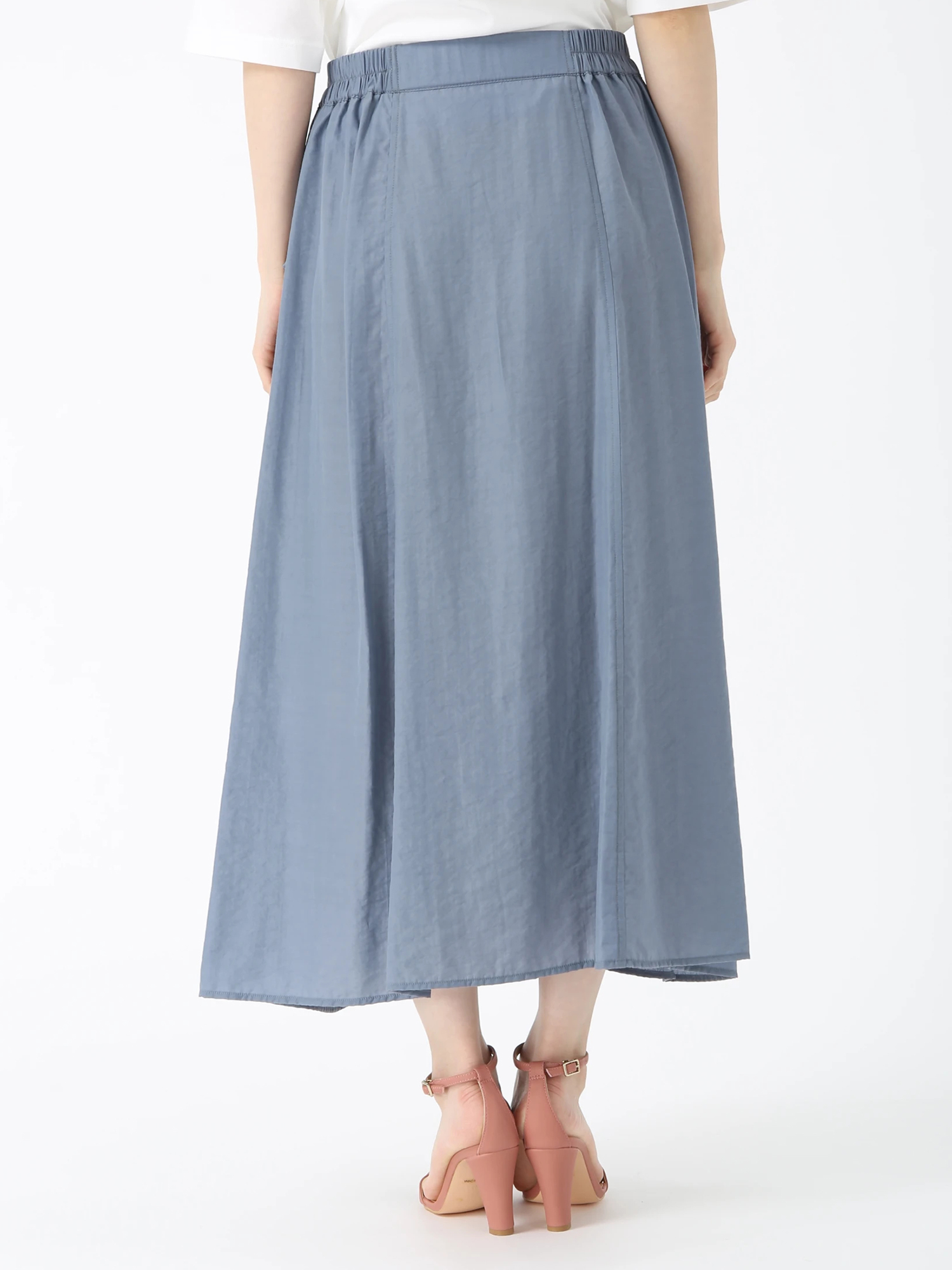 新品　PINORE ピノーレ　ロングスカート SALE 7/31(木)で終了】 ナイロン ワッシャー スカート ｜ PINORE