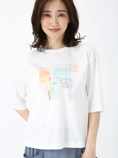 PINORE(ピノーレ) |ドゥーヴィル カット Tシャツ プリントT