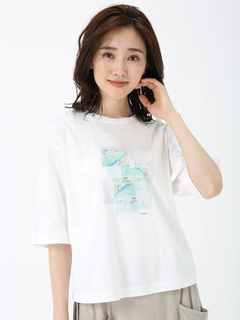 PINORE(ピノーレ) |ドゥーヴィル カット Tシャツ プリントT