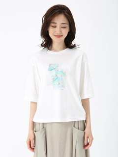 PINORE(ピノーレ) |ドゥーヴィル カット Tシャツ プリントT