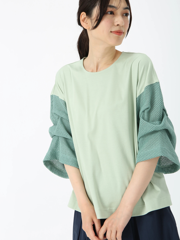 PINORE(ピノーレ) |【日本製】ラッセル コンビ Tシャツ カットソー