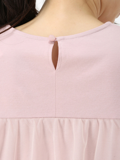 PINORE(ピノーレ) |【日本製】チュール コンビ Tシャツ カットソー