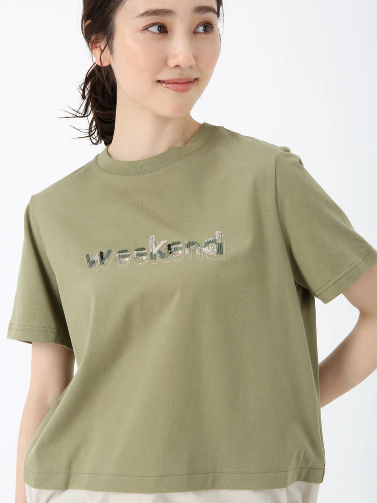 PINORE(ピノーレ) |ウィークエンド ロゴ カット Tシャツ PINORE WEEKEND