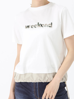 PINORE(ピノーレ) |ウィークエンド ロゴ カット Tシャツ PINORE WEEKEND