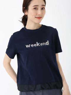 PINORE(ピノーレ) |ウィークエンド ロゴ カット Tシャツ PINORE WEEKEND