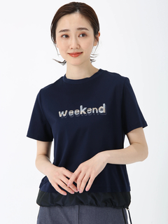 PINORE(ピノーレ) |ウィークエンド ロゴ カット Tシャツ PINORE WEEKEND