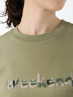 PINORE(ピノーレ) |ウィークエンド ロゴ カット Tシャツ PINORE WEEKEND