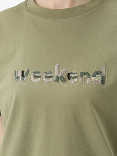 PINORE(ピノーレ) |ウィークエンド ロゴ カット Tシャツ PINORE WEEKEND