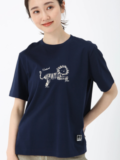 PINORE(ピノーレ) |モチーフ ロゴ カット Tシャツ キャラクター プリントT PINORE WEEKEND