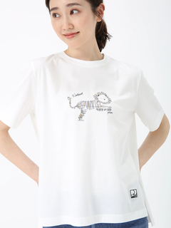 PINORE(ピノーレ) |モチーフ ロゴ カット Tシャツ キャラクター プリントT PINORE WEEKEND