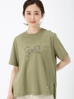 PINORE(ピノーレ) |モチーフ ロゴ カット Tシャツ キャラクター プリントT PINORE WEEKEND