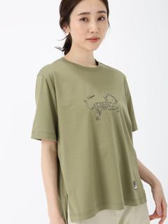 PINORE(ピノーレ) |モチーフ ロゴ カット Tシャツ キャラクター プリントT PINORE WEEKEND