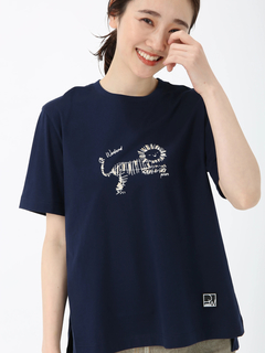 PINORE(ピノーレ) |モチーフ ロゴ カット Tシャツ キャラクター プリントT PINORE WEEKEND