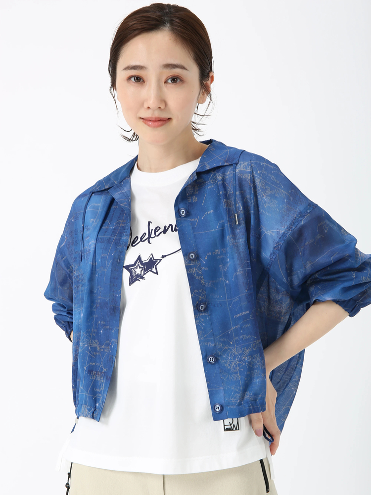 PINORE(ピノーレ) |コンステレーション プリント 星座 ブラウス シャツ PINORE WEEKEND