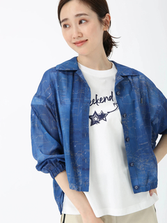 PINORE(ピノーレ) |コンステレーション プリント 星座 ブラウス シャツ PINORE WEEKEND