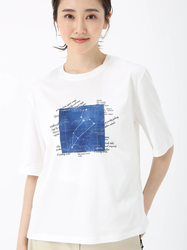 PINORE(ピノーレ) |コンステレーション カット 星座 Tシャツ プリントT PINORE WEEKEND