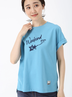 PINORE(ピノーレ) |ペイント プリント カット Tシャツ プリントT PINORE WEEKEND