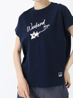 PINORE(ピノーレ) |ペイント プリント カット Tシャツ プリントT PINORE WEEKEND