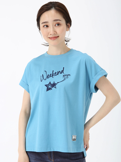 PINORE(ピノーレ) |ペイント プリント カット Tシャツ プリントT PINORE WEEKEND