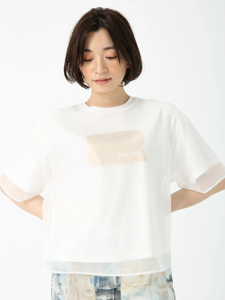 PINORE(ピノーレ) |レイヤースムース プルオーバー Tシャツ カットソー