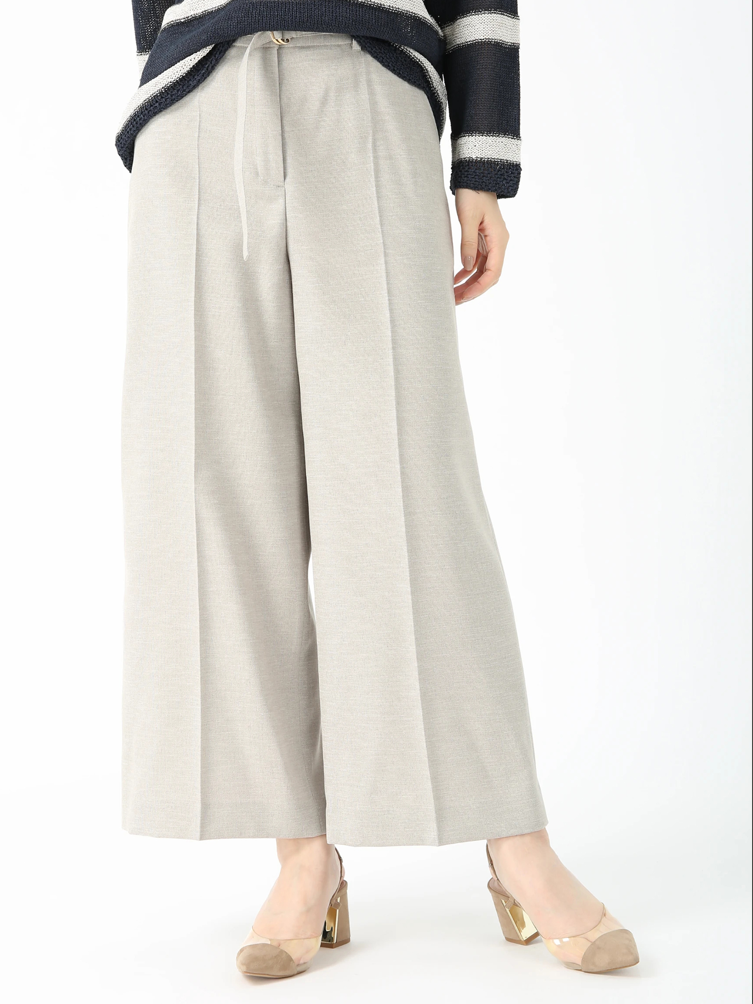 リネンライクオックス パンツ ｜ PINORE（ピノーレ）｜.K online SALE