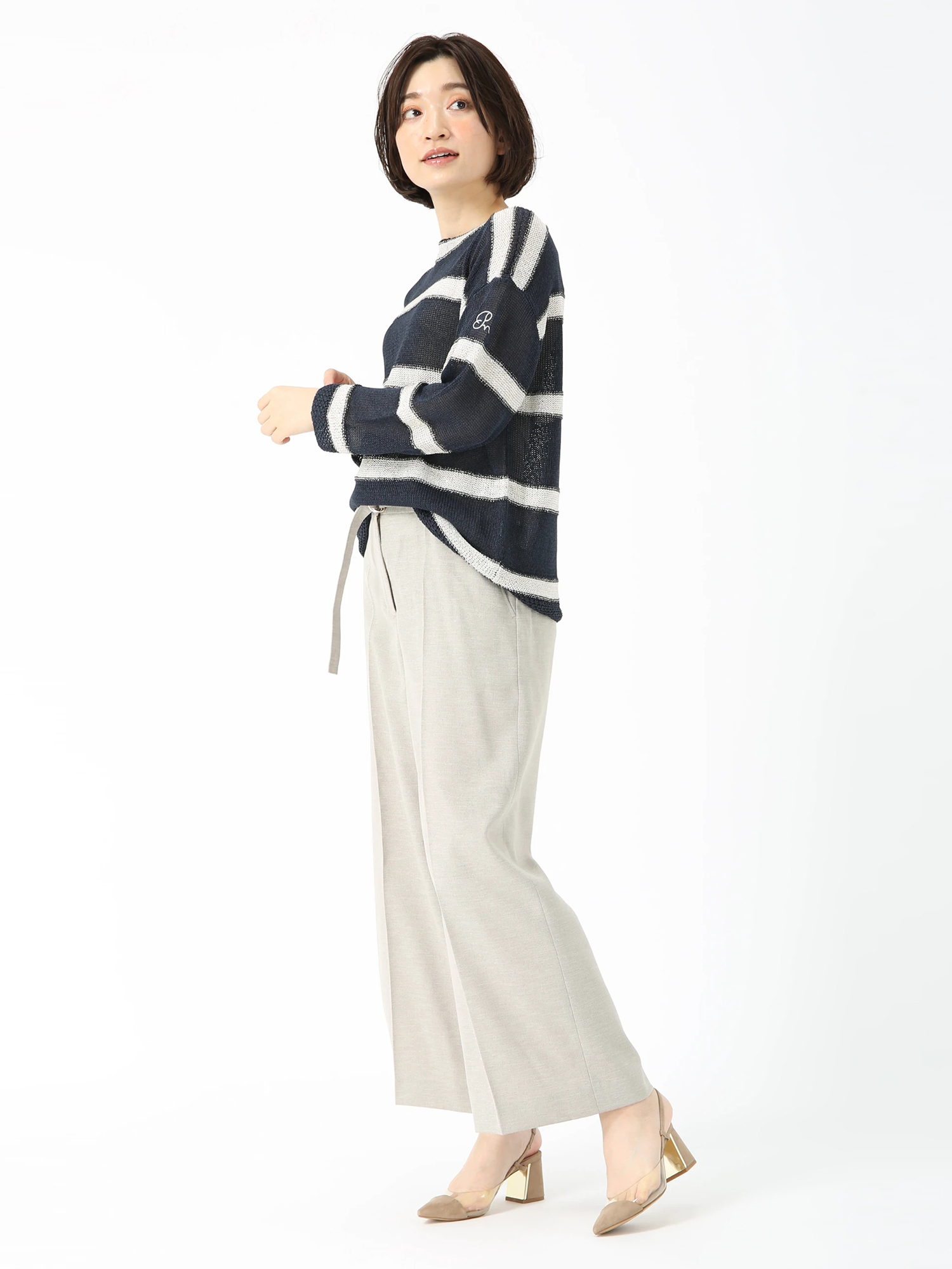リネンライクオックス パンツ ｜ PINORE（ピノーレ）｜.K online SALE