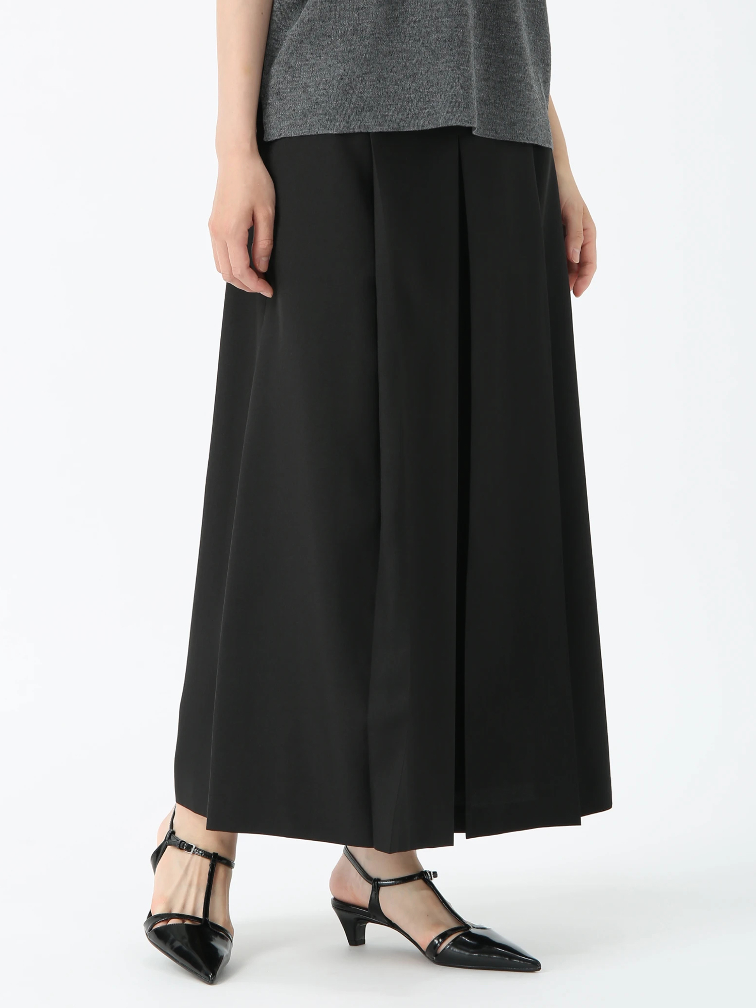 モラビト　パンツ　38 30%OFF【CAMBIO(カンビオ)】膨れジャガードピンタック入り