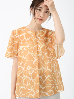 PINORE(ピノーレ) |ジラフプリント ブラウス シャツ