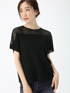 PINORE(ピノーレ) |シルリネコ ニットT Tシャツ