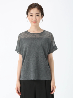 PINORE(ピノーレ) |シルリネコ ニットT Tシャツ