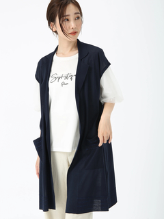 PINORE(ピノーレ) |ロハスニット ロング ジレ ベスト