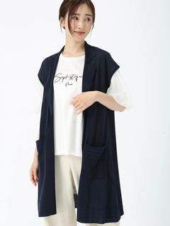 PINORE(ピノーレ) |ロハスニット ロング ジレ ベスト