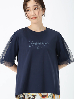 PINORE(ピノーレ) |バフスリーブ テクニカル カットソー Tシャツ