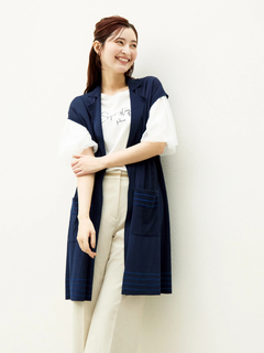 PINORE(ピノーレ) |バフスリーブ テクニカル カットソー Tシャツ