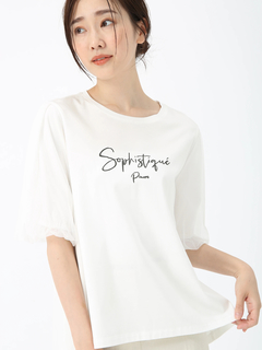 PINORE(ピノーレ) |バフスリーブ テクニカル カットソー Tシャツ