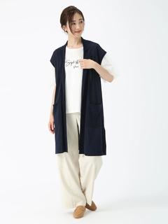 PINORE(ピノーレ) |バフスリーブ テクニカル カットソー Tシャツ