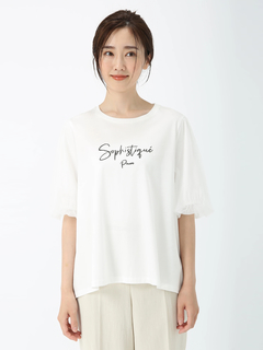PINORE(ピノーレ) |バフスリーブ テクニカル カットソー Tシャツ