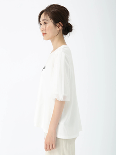PINORE(ピノーレ) |バフスリーブ テクニカル カットソー Tシャツ