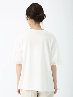 PINORE(ピノーレ) |バフスリーブ テクニカル カットソー Tシャツ