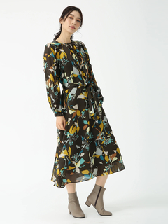 PINORE(ピノーレ) |キカアートプリント ワンピース ドレス