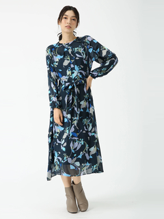 PINORE(ピノーレ) |キカアートプリント ワンピース ドレス