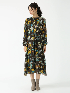 PINORE(ピノーレ) |キカアートプリント ワンピース ドレス